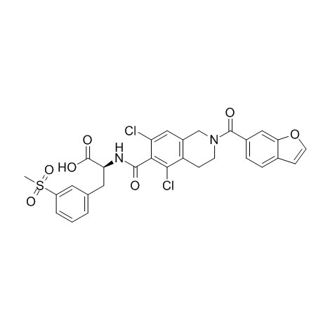 Ν-[[2-(6-βενζοφουρανυλκαρβονυλ)-5,7-διχλωρο-1,2,3,4-τετραϋδρο-6-ισοκινολινυλ]καρβονυλ]-3-(μεθυλσουλφονυλ)-L-φαινυλαλανίνη